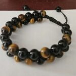 Black Onyx and Tiger Eye Gemstone Alchemy Bracelet